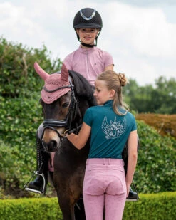 Trainingsshirt QHP Veerle Kids Turquoise -Stijlvolle Ruiter trainingsshirt qhp veerle kids turquoise 1500x1500 174935