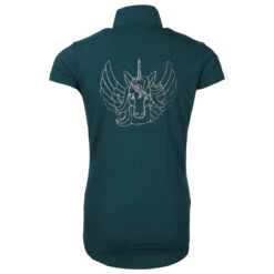 Trainingsshirt QHP Veerle Kids Turquoise -Stijlvolle Ruiter trainingsshirt qhp veerle kids turquoise 1500x1500 182698