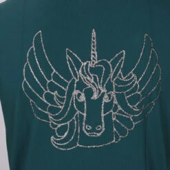 Trainingsshirt QHP Veerle Kids Turquoise -Stijlvolle Ruiter trainingsshirt qhp veerle kids turquoise 1500x1500 182700