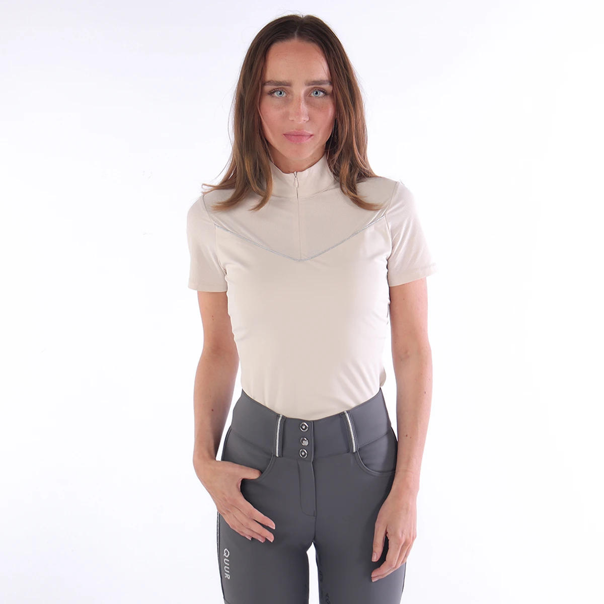 Trainingsshirt Quur QFlora Lichtbruin 3 Trainingsshirt Quur QFlora Lichtbruin